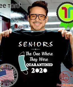 Seniors 2020 T-Shirt The One Where They Were Quarantined Graduation