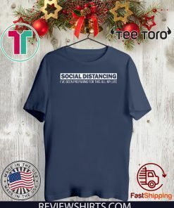 Social Distancing Shirt Introvert Antisocial Virus Quote T-Shirt