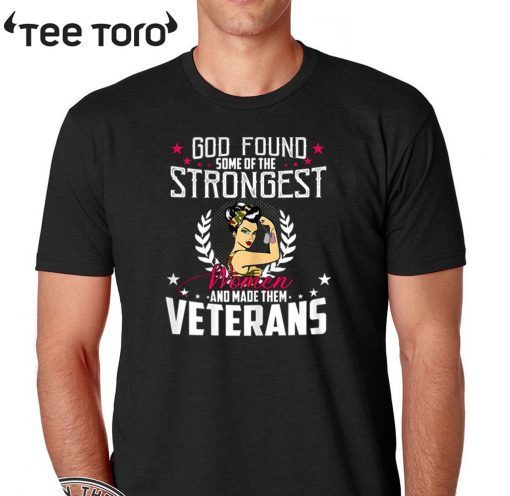 Strongest Women Veteran U.S Veteran Day Official T-Shirt