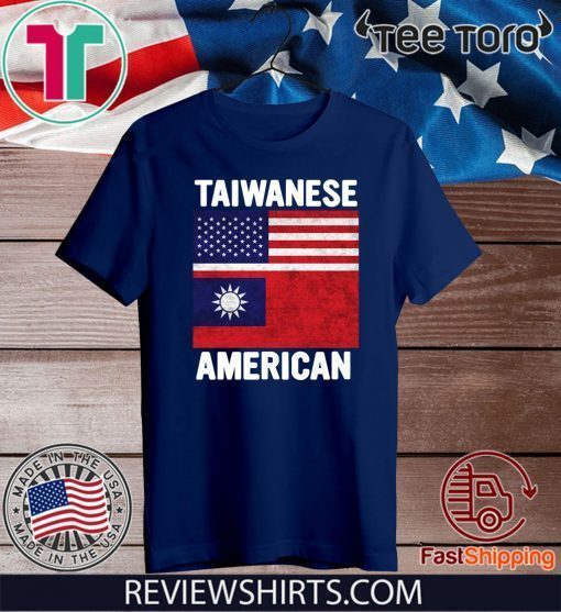 Taiwanese American Taiwan USA Flag T-Shirt