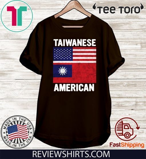 Taiwanese American Taiwan USA Flag T-Shirt