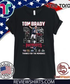 Tom Brady thank you for the memories Official T-Shirt