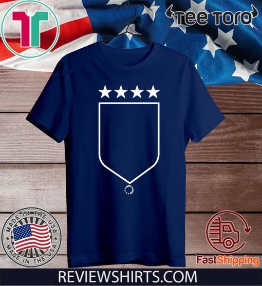 USWNTPA Shirt - Shield 4 Stars Only T-Shirt