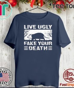 Live Ugly Fake Your Death Opossum Vintage 2020 T-Shirt