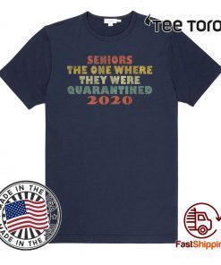 Official Seniors The One Where They Were Quarantined 2020 Vintage T-Shirt