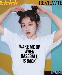 Original Wake Me Up When Baseball Is Back T-Shirt