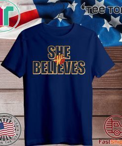 Warriors SHE BELIEVES t-shirts
