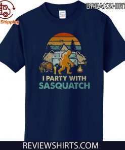 I party with Sasquatch vintage 2020 T-Shirt