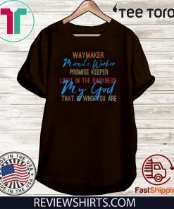way maker miracle worker promise keeper light in the darkness my god that is who you are For T-Shirt