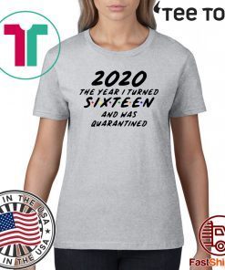2020 the year I turned 16 and was quarantined For T-Shirt Sixteen svg