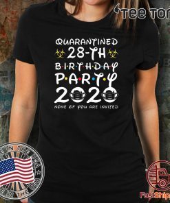 28 Years Old 1992 Birthday Gift 28th Birthday Quarantine T-Shirts