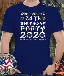 28 Years Old 1992 Birthday Gift 28th Birthday Quarantine T-Shirts