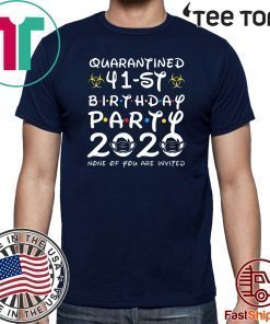 41st Birthday Shirt, Quarantine Shirt, The One Where I Was Quarantined 2020 Tee Shirts