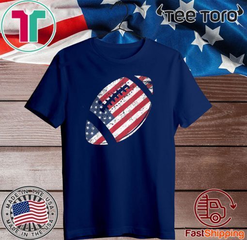 American Football 4th July American Flag Patriotic 2020 T-Shirt