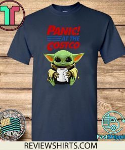 Baby Yoda Hug Paper Toilet Panic At The Costco Coronavirus Shirt