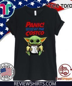 Baby Yoda Hug Paper Toilet Panic At The Costco Coronavirus Shirt