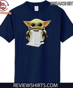 Baby Yoda Hug Toilet Paper Coronavirus Tee Shirts