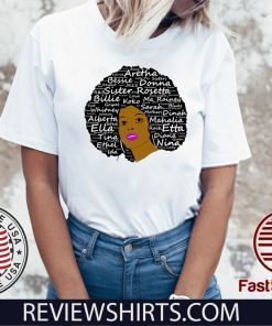 Black History Month Powerful Singers Natural Hair Official T-Shirt