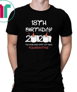 Born in 2002 Birthday Gift 18th Birthday 2020 The Year When Shit Got Real Quarantined Shirt Social Distancing Shirt