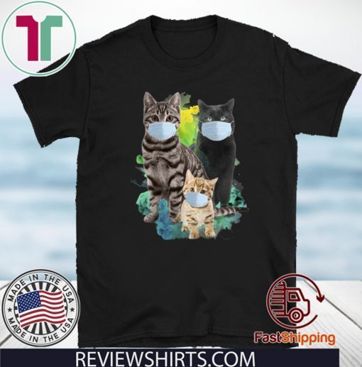 Cat Wear Face Mask Shirt T-Shirt