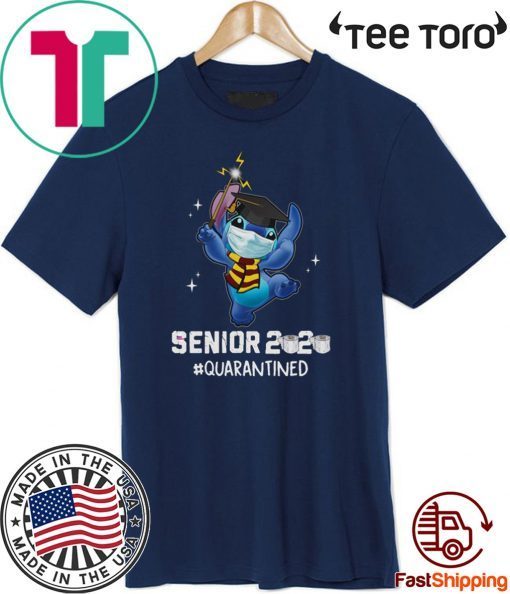 Cute Stitch Disney Shirt Seniors 2020 Quarantined T-Shirt #Quarantined Graduation Shirt