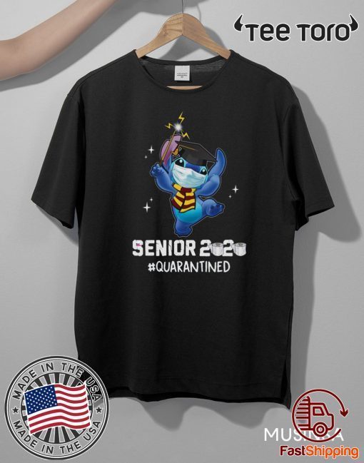 Cute Stitch Disney Shirt Seniors 2020 Quarantined T-Shirt #Quarantined Graduation Shirt