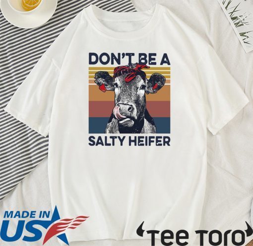 DON’T BE A SALTY HEIFER VINTAGE TEE SHIRT