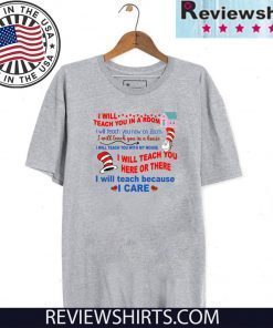 Dr Seuss I Will Teach You In A Room I Will Teach You Now On Zoom Shirt - Limited Edition