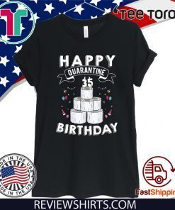 35th Birthday Tee Shirts - Quarantine Shirt - The One Where I Was Quarantined 2020 Shirts