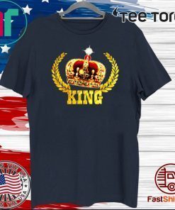 King Birthday Prince Crown Luxury Golden Gold T-Shirt