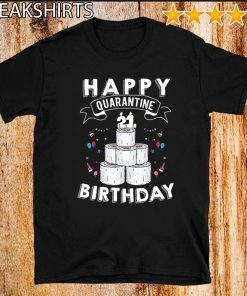 21st Birthday Social Distancing T-Shirt - Quarantine Birthday 21 Years Old Tee Shirts