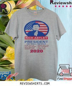 Rick Astley For President 2020 Sublimated Presidential Race For T-Shirt