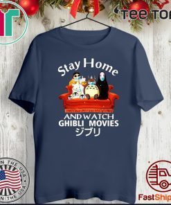 Stay Home And Watch Ghibli Movies Tee Shirts