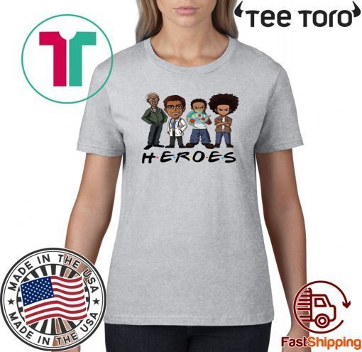 THE BOONDOCKS HEROES TEE SHIRTS FRIENDS