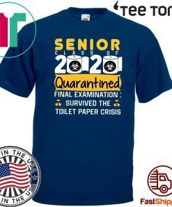 Class of 2020 Quarantined Seniors Quarantined The One Where They were 2020 T-Shirts