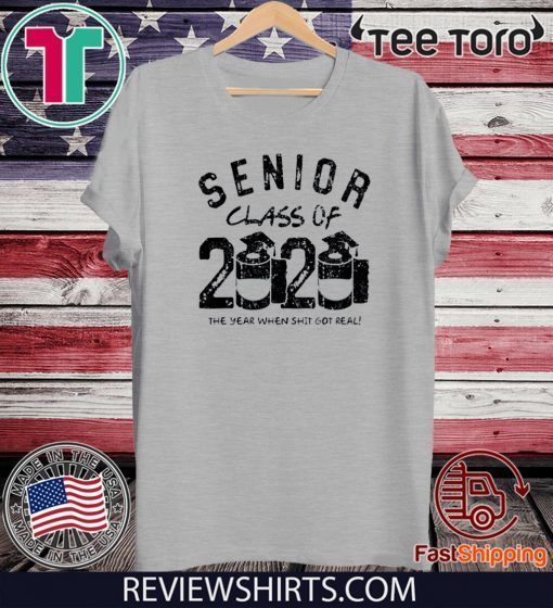 Senior Class of 2020 Quarantine Graduation Toilet Paper Official T-Shirt