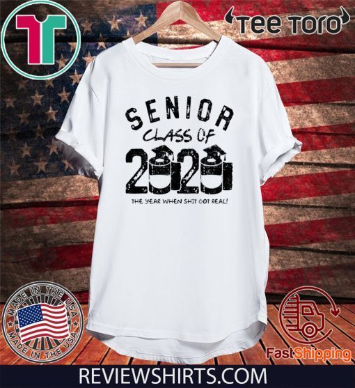 Senior Class of 2020 Quarantine Graduation Toilet Paper Official T-Shirt