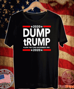 2020 Dump tRump flush the turd november 3rd Shirt