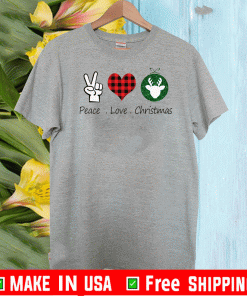 Peace Love Christmas Shirt - Mery Christmas T-Shirt