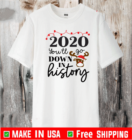 2020 You'll Go Down In History Christmas Shirt