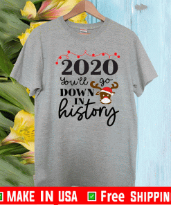 2020 You'll Go Down In History Christmas Shirt