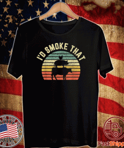 BBQ Shirt I'd Smoke That Retro Barbeque Grilling Gift T-Shirt