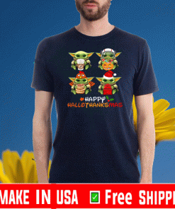 Baby Yoda Happy Hallothanksmas Shirt