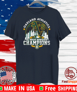 Baseball team Oakland Athletics 2020 Al-West Division Champions Shirt