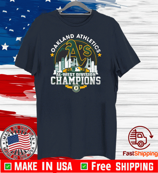 Baseball team Oakland Athletics 2020 Al-West Division Champions Shirt