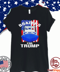 Boaters for Trump 2020 American flag patriotic boat Shirt