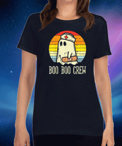 Boo Boo Crew Ghost Nurse Retro Halloween T-Shirts