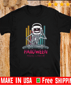 Buy Halloween dancing dj goofy marshmallow face for clubbing T-Shirt