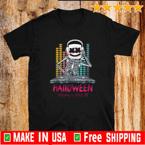 Buy Halloween dancing dj goofy marshmallow face for clubbing T-Shirt