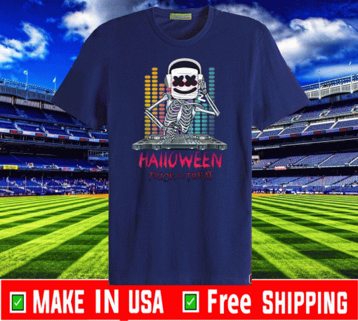 Buy Halloween dancing dj goofy marshmallow face for clubbing T-Shirt